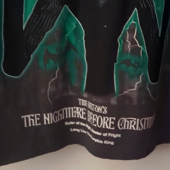 Jack Skellington Gray Metal 2 Nightmare Before Christmas Cotton Crop Tee XL NWT - Picture 3 of 6